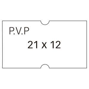 APLI Etiquetas Etiquetadora 21 x 12mm Blanco Adhesivo Removible PVP 6 rollos