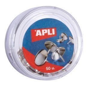 APLI Chinchetas Niqueladas Ø 10mm 50-100 u.