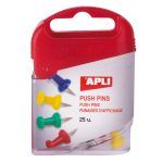 APL Agujas Push Pins Colores Surtidos 25 u.