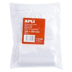 APLI Bolsas Auto Cierre Transparentes 40 x 60mm 100 u.