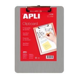 APLI Clipboard Aluminio A4