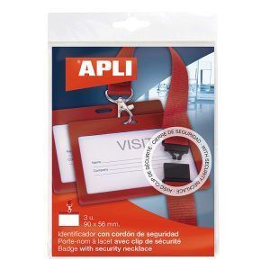 APLI Identificador con Cordón de Seguridad - 3 u.