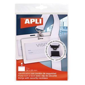 APLI Identificador con Cordón de Seguridad - 3 u.