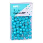APLI Chinchetas Redondas 4 Colores Nordik