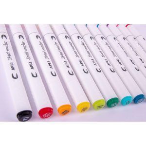 APLI Rotuladores Doble Punta Street Marker Colores Surtidos 12 u.