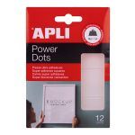 APLI Power Dots Piezas Ultra Adhesivas de Doble Cara 12 u. APLI Power Dots Piezas Ultra Adhesivas de Doble Cara 12 u.