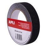 APLI Cinta Antideslizante Negro 25mm x 5m