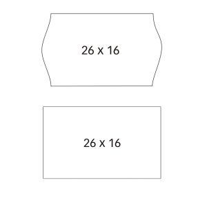 APLI Etiquetas Etiquetadora 26 x 16mm Blanco Adhesivo 6 rollos