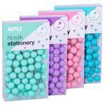 APLI Chinchetas Redondas 4 Colores Nordik