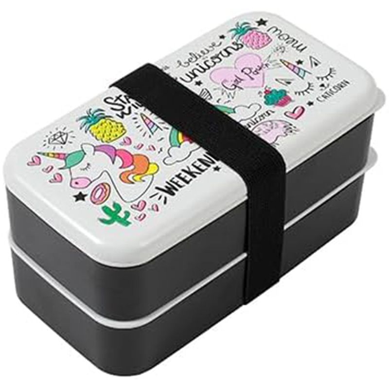 iTotal Fiambrera Lunch Box Unicorn, Bento con 2 Estantes iTotal Fiambrera Lunch Box Unicorn, Bento con 2 Estantes
