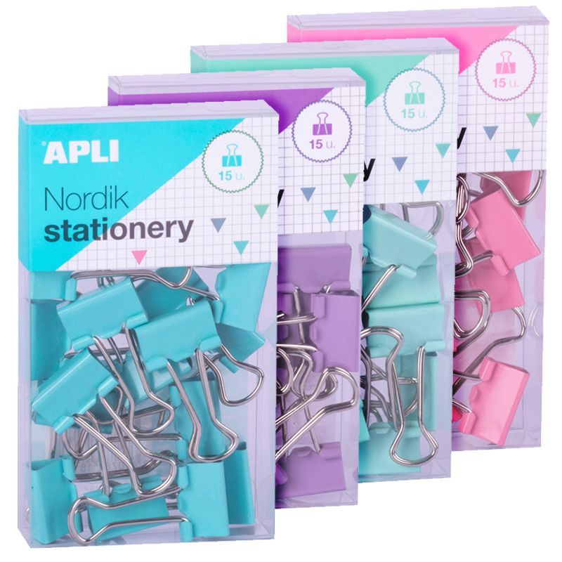 APLI Pinza Pala Abatible 4 Colores Nordik 19mm APLI Pinza Pala Abatible 4 Colores Nordik 19mm