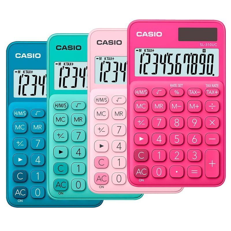 CASIO Calculadora de Bolsillo SL-310UC 10 Dígitos CASIO Calculadora de Bolsillo SL-310UC 10 Dígitos