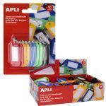 APLI Llaveros con Etiqueta Color Sólido Surtido