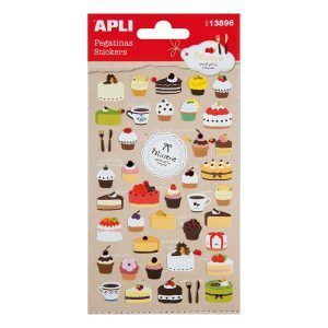 APLI Pegatinas Pasteles Acabado Brillante