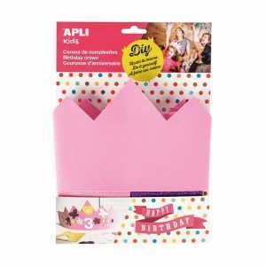 APLI Corona Cumpleaños Rosa