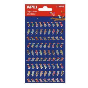 APLI Pegatinas Pájaros 1 hoja