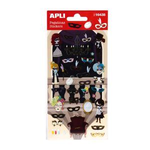 APLI Pegatinas Máscaras 1 hoja