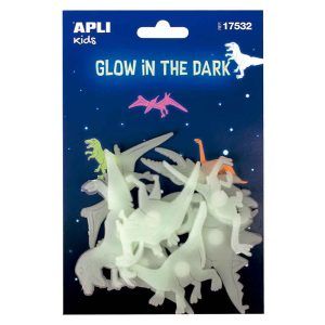 APLI Adhesivos Luminiscentes Dinosaurios 9 u.