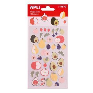 APLI Pegatinas Frutas Frescas Acabado Epoxy