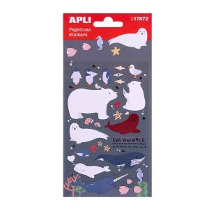 APLI Pegatinas Animales Marinos 1 hoja