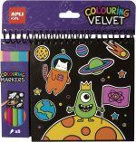 APLI Bloc Coloring Velvet con Rotuladores