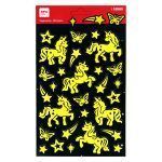 APLI Pegatinas Unicornios Acabado Luminiscente 1 hoja