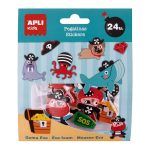 APLI Stickers Piratas 24 u. - Pegatinas Temáticas de Goma EVA