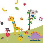 APLI Stickers Animales de la Selva 24 u. - Pegatinas Temáticas de Goma EVA