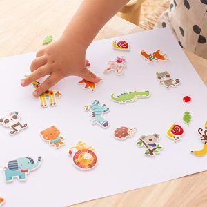 APLI Stickers Animales de la Selva 24 u. - Pegatinas Temáticas de Goma EVA