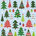 APLI Pegatinas de Navidad, 1 hoja 25 u. - Árbol