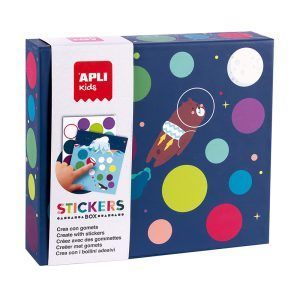 APLI Juego de Gomets en Caja de Cartón - Viaje a la Luna