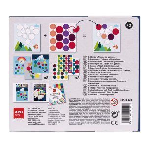 APLI Juego de Gomets en Caja de Cartón - Viaje a la Luna