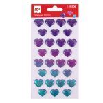 APLI Pegatinas Corazones Tornasol 1 hoja
