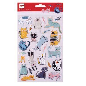 APLI Pegatinas Meow! 1 hoja