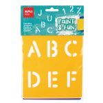 APLI Plantillas de Letras y Números 6 u. APLI Plantillas de Letras y Números 6 u.