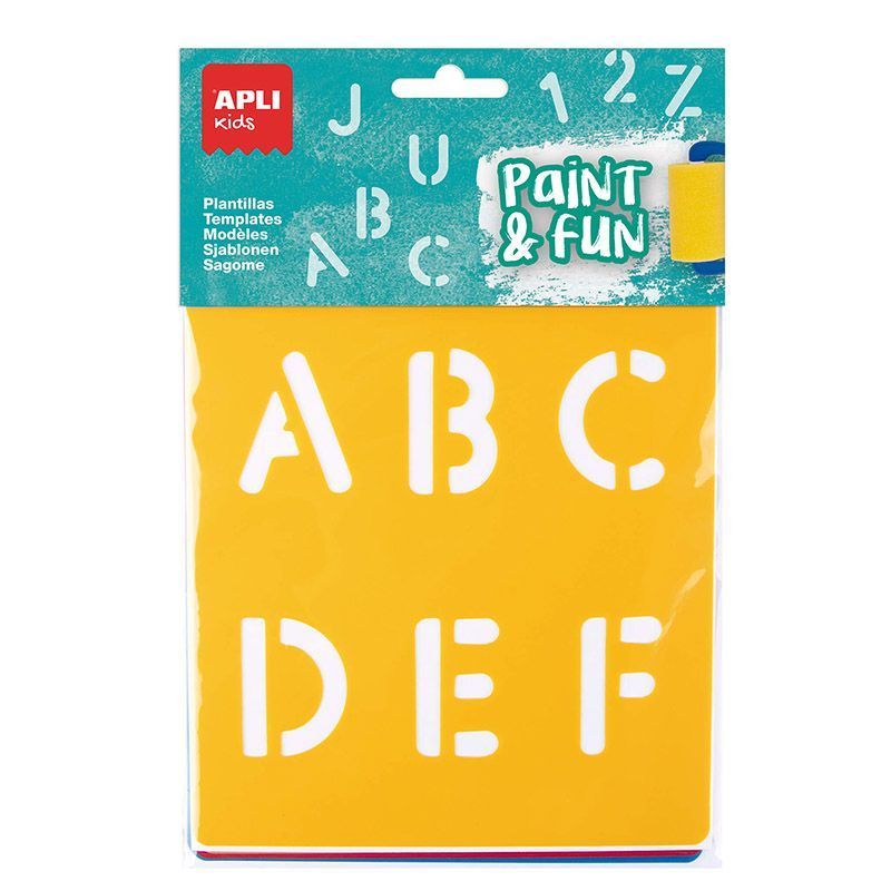 APLI Plantillas de Letras y Números 6 u. APLI Plantillas de Letras y Números 6 u.
