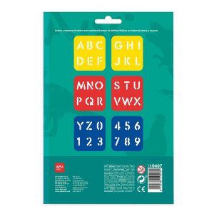 APLI Plantillas de Letras y Números 6 u.