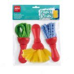 APLI Set de Pinceles MAXI Goma Eva y Esponja 3 u.