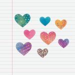 APLI Pegatinas Corazones Holográficos
