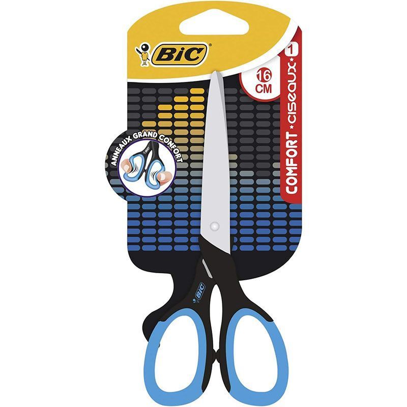 BIC Comfort Tijera Escolar para Niños 16cm Mangos Suaves