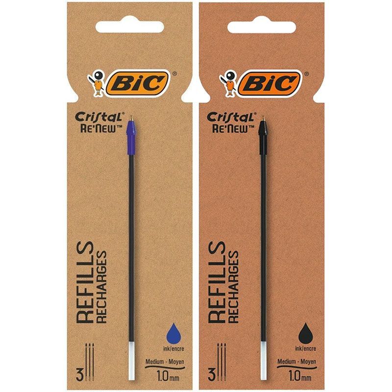 BIC Cristal Re'New Recambio Punta Media BIC Cristal Re'New Recambio Punta Media