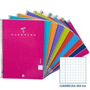 Guerrero Cuaderno de Tapa Blanda Espiral Coil-Lock 80H 90gr