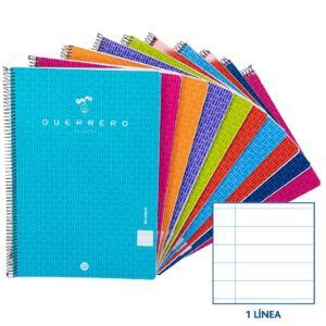 Guerrero Cuaderno de Tapa Polipropileno Espiral Coil-Lock 80H 90gr