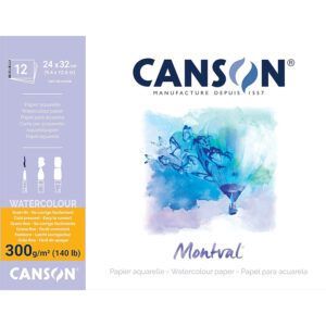 Canson Montval Bloc Encolado Grano fino 300g/m² 12H