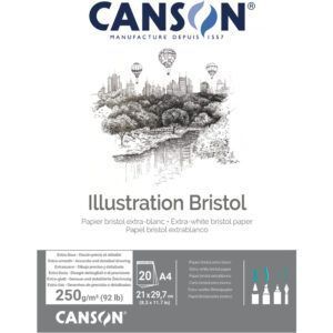 Canson Bristol Bloc Encolado Extraliso 250g 20h