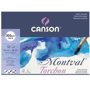 Canson Montval Torchon Bloc Efecto Nube 270g Fino 12H