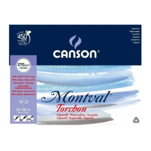 Canson Montval Torchon Álbum Espiral Efecto Nube 270g Fino 12H