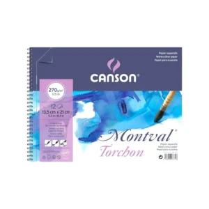 Canson Montval Torchon Álbum Espiral Efecto Nube 270g Fino 12H