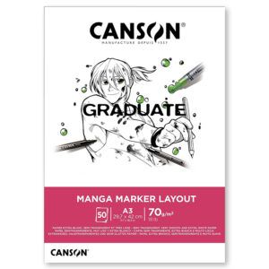 Canson Graduate Manga Layout Bloc Encolado Extraliso 70g 50h