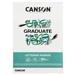 Canson Graduate Lettering Rotulador Bloc Encolado Satinado 180g 20h